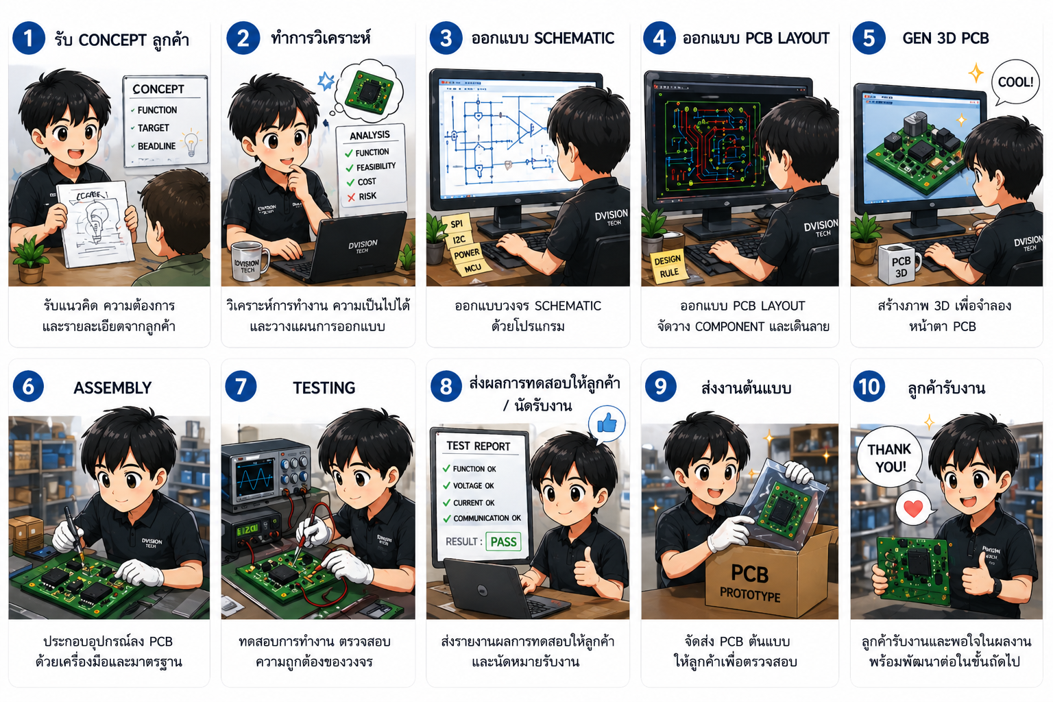 บริการออกแบบวงจร PCB Layout